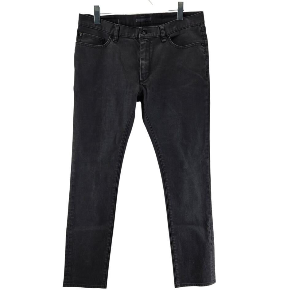 John Varvatos Jeans Mens 36 (38x31) Charcoal Gray Straight Leg Designer Rock
